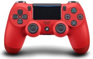 DualShock 4 Wireless Controller for PlayStation 4 – Magma Red (Renewed)