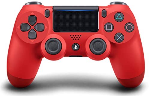 DualShock 4 Wireless Controller for PlayStation 4 – Magma Red (Renewed)