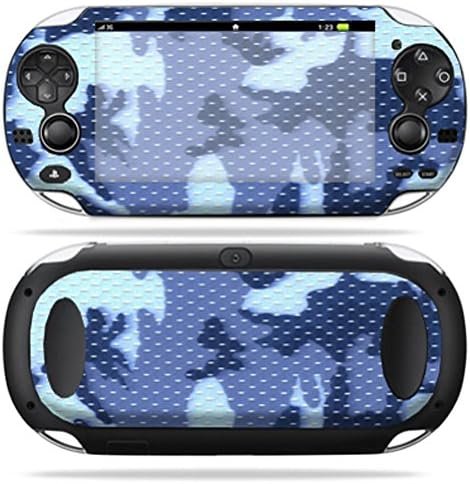 MightySkins Skin Compatible with PS Vita PSVITA Playstation Vita Portable wrap Sticker Skins Blue Camo