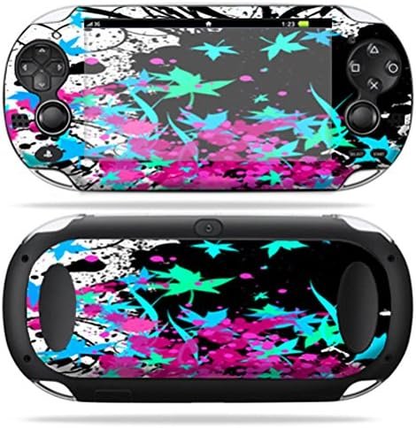 MightySkins Skin Compatible with PS Vita PSVITA Playstation Vita Portable wrap Sticker Skins Leaf Splatter