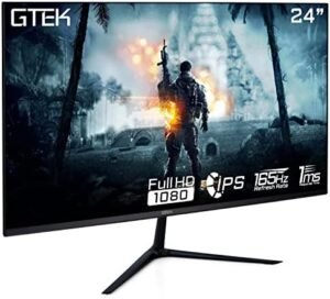 24 Inch Gaming Monitor IPS, 165Hz Frameless Display Full HD 1920 x 1080P, IPS Technology 1ms, Supports 144Hz HDR, FreeSync, DisplayPort/HDMI, VESA – F2465P