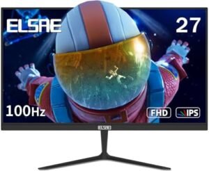 27 Inch Monitor 100Hz, FHD 1080P IPS Computer Monitor, Frameless, 129% sRGB HDR Low Blue Light for Office & Gaming PC Monitor, Type-C & HDMI, FreeSync, VESA