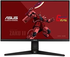 ASUS TUF Gaming 27” 1440P HDR Monitor (VG27AQGL1A) ZAKU II Edition – QHD (2560 x 1440), 170Hz, 1ms, IPS, G-SYNC Compatible, Extreme Low Motion Blur Sync, 130% sRGB, Eye Care, DisplayPort, HDMI, USB