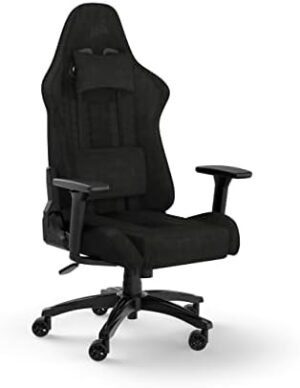 Corsair TC100 Relaxed Gaming Chair, One Size, Black