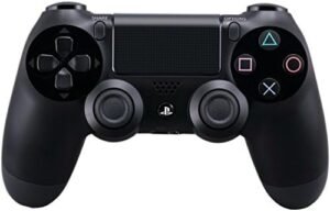 DualShock 4 Wireless Controller for PlayStation 4 , television- Jet Black (Renewed)