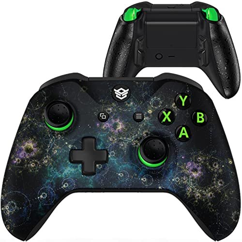 HEXGAMING ULTRA ONE Wireless Controller for Xbox Series X & S, for Xbox One, for Windows 7/8/10-4 Remap Back Buttons – Hair Triggers – Interchangeable Thumbsticks – 6 Profiles – Galaxy Labeled