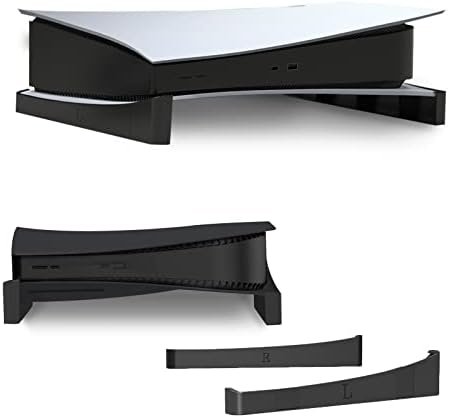 PS5 Accessories Horizontal Stand, PS5 Base Stand, Compatible with Playstation 5 Disc & Digital Editions (Black)