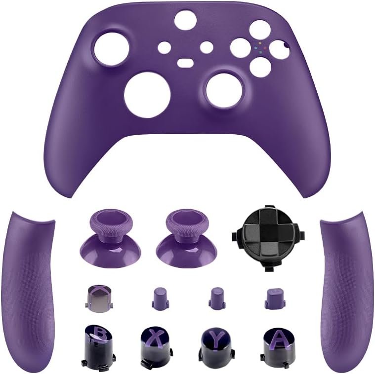 Purple Replacement Shell Kit for Xbox Series X/S Controller, Custom Case Faceplate Accessories Compatible with Xbox Core Wireless Controller