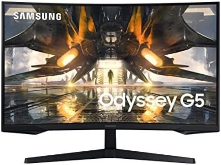 Samsung LS27AG552ENXZA-RB 27″ Odyssey G5 2560×1440 165Hz QHD LED Gaming Monitor – Certified Refurbished