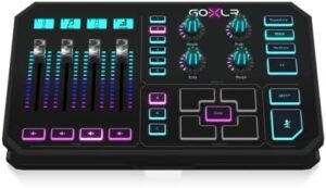 TC-Helicon GoXLR Revolutionary Online Broadcaster Platform with 4-Channel Mixer, Motorized Faders, Sound Board and Vocal Effects, Officially Supported on Windows