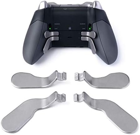 TOMSIN Xbox Elite Controller Series 1 Paddles Replacement,Xbox Elite 1 Controller Accessories,4 pcs Interchangeable Paddles,Metal Replacement Parts for Xbox One Elite Controller (Model 1698)