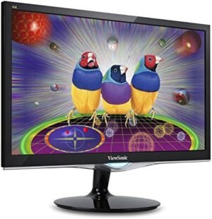 ViewSonic VX2452MH 24 Inch 2ms 60Hz 1080p Gaming Monitor with HDMI DVI and VGA inputs,Black