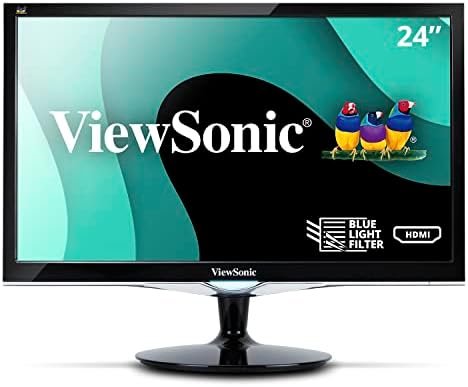 ViewSonic VX2452MH 24in 2ms 1080p Gaming Monitor HDMI, DVI, VGA (Renewed)