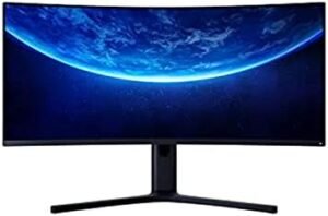 Xiaomi Mi Curved Gaming Monitor 34 Inch with AMD FreeSyncPremium, WQHD 3.440 x 1.440, 21:9, 144Hz, 4ms, 300lm, 121% sRGB, 2 HDMI, 2 Display Port, Audio Out, TUV Certified Blue Light Reduction