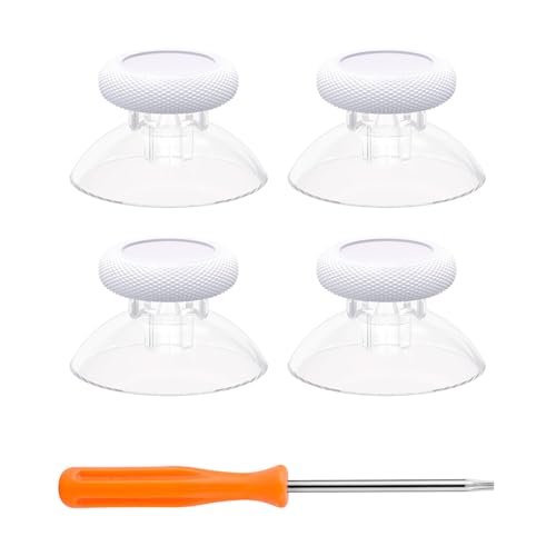 eXtremeRate Thumbsticks for Xbox Series X|S, 4PCS Replacement Joysticks Repair Kit for Xbox Wireless Controller, Custom Accessories Analog Stick for Xbox One S/X/Elite Controller – Solid White