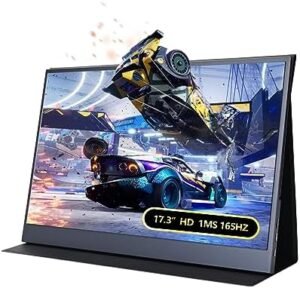 17.3 HD Gaming Portable Monitor 144 Hz Laptop Monitor...