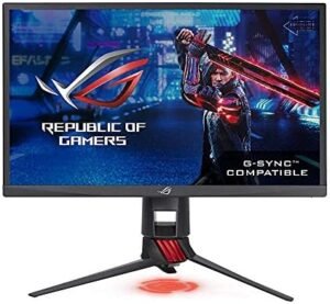 ASUS Strix XG248Q Gaming Monitor Native 240Hz, 1ms, G-SYNC Compatible, Adaptive-Sync, Asus Aura Sync (Renewed)