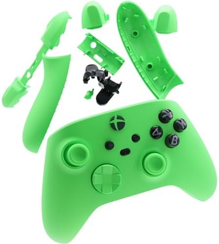 Deal4GO Full Housing Shell kit w/Buttons Trigger Thumbsticks Replacement for Xbox Series X & S Wireless Controller 1914 (Velocity Green)