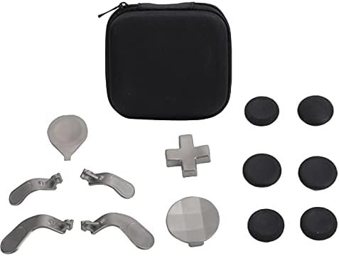 Game Controller Accessories Metal Silicone,Complete Replacement Elite Controller Gaming Controller Gamepad Thumbsticks Button Paddles Set for Xbox ONE Elite Series 2