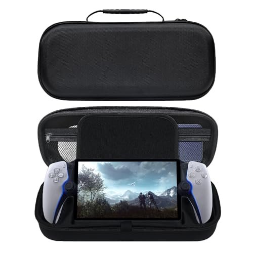 Health joy Carrying Case for PlayStation Portal, Protective Portable Travel Carry Handbag Full Protective Case Accessories for PlayStation Portal Remote Player(Black)