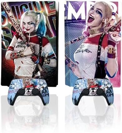 Heiko PS-5 Skins Console Disc Version Compatible with Playstation 5, Anime Vinyl Decals Skin Stickers Controller, Bubble-Free Waterproof Sticker, Third-Party PS5 Accessories(XCN)