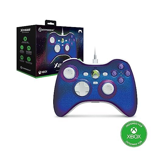 Hyperkin Xenon Wired Controller Special Edition for Xbox Series X|S/Xbox One/Windows 10|11 (Twilight Galaxy) – Officially Licensed