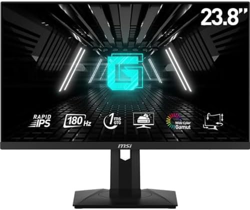 MSI FHD Rapid IPS Gaming Free Sync 1ms 1920 x 1080 180Hz Refresh Rate 24″ Gaming Monitor (Optix G244PF E2)