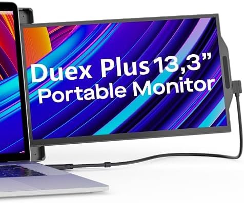 Mobile Pixels Trio Max Portable Monitor for Laptops 14″ Full HD IPS USB A Type-C, 2 in 1 Laptop Monitor Extender, Compatible with Windows, MacBook and Android, Duo Screen for Gaming, Travel