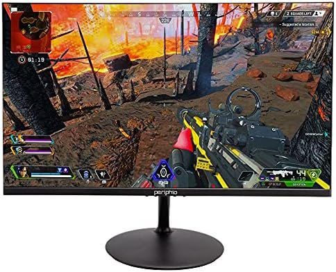 Periphio 24″ 1080p Gaming Monitor – Full HD, 75Hz, 3ms, Blue Light Filter Mode, VESA Mountable, HDMI, Audio Out, Ultra-Lite Sleek Design