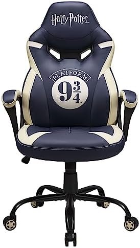 SUBSONIC Harry Potter – Junior Gamer Chair 9 3/4 Blue – Gaming Office Chair for Child and Teen – Official License