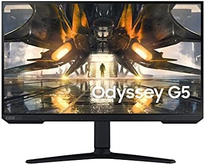 Samsung Odyssey G50A Series 32-Inch WQHD (2560×1440) Gaming Monitor, 165Hz, 1ms, IPS Panel, G-Sync, HDR10 (1 Billion Colors), Ultrawide Game View (LS32AG500PNXZA) (Renewed)