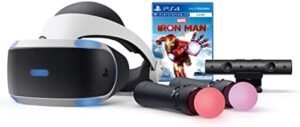 Sony Playstation VR – Marvel’s Iron Man Gmaing Bundle: Playstation VR Headset, Camera, 2 Move Motion Controllers, Marvel’s Iron Man VR Digital Code for PS4 PS5