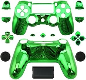 Special Custom Full Housing Shell Case Cover with Buttons for PS4 for Sony Playstation 4 Dualshock 4 Wireless Controller – Chrome Green