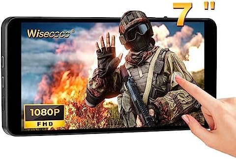 wisecoco 7 inch Portable Monitor 1080P FHD Pocket Monitor Touchscreen Display Gaming Monitor for boxes/PS4/XBOX/Switch