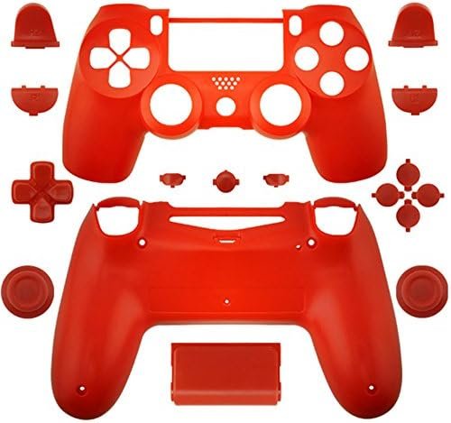 Full Housing Shell Case Cover with Buttons for PS4 for Sony Playstation 4 Wireless Controller – Red