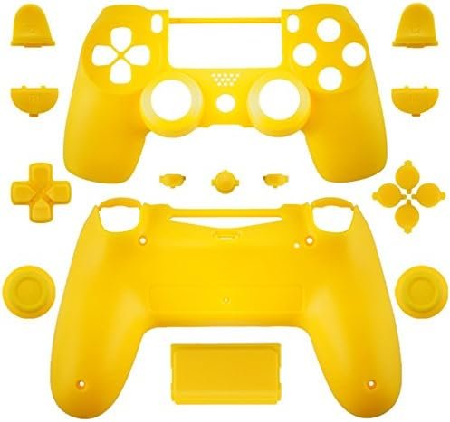 Full Housing Shell Case Cover with Buttons for PS4 for Sony Playstation 4 Wireless Controller – Yellow