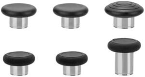 6 in 1 Replacement Thumbsticks for Xbox Elite 2 Controller, Swap Joystick Accessory for Xbox Controller Elite Series 2,Xbox Elite Series 2 Core(Black)