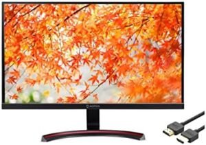 Acer AOPEN 27MX1 Gaming Monitor, BMIIX 27″Full HD (1920 x 1080) TN Display, 75Hz Refresh Rate, 1MS Response Time, 300 Nit Brightness, AMD Radeon FreeSync Technology, 2x2W Speakers, with MTC HDMI Cable