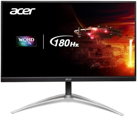 Acer Nitro 31.5″ WQHD 2560 x 1440 PC Gaming Monitor | Agile-Splendor IPS | AMD FreeSync Premium | Up to 180Hz Refresh | Up to 0.5ms | 95% DCI-P3 | HDR10 | 1 x DP 1.2 & 2 x HDMI 2.0 | XV323QU M3bmiiphx