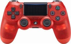 DualShock 4 Wireless Controller – Red CRYSTAL – PlayStation 4 (Renewed)