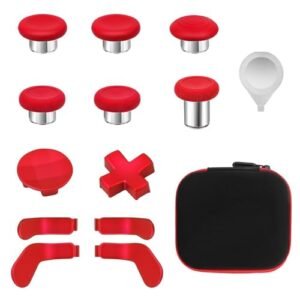 Elite Series 2 Controller Accessories: 16 in 1 Controller Accessory for Xbox – Paddles for Xbox Controller Core Accessory – Thumbsticks Replacement for Xbox One Controller (Red)