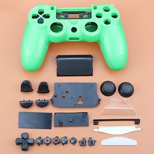 Full Housing Shell Case Cover with Buttons for Sony Playstation 4 PS4 JDM-011 JDM-001 Wireless Controller (Green)