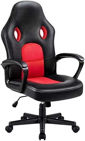 KAIMENG Gaming Chair Racing Office Chair Ergonomic Desk Chair Computer Chair Swivel Task Executive Chair High Back (Red)