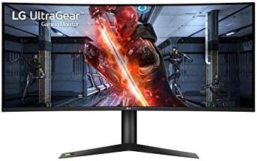 LG 38GN95B-B 37.5” Nano IPS 1ms QHD (3840×1600) Curved Ultragear Gaming Monitor with 144Hz (175Hz Overclock) Refresh Rate, DisplayHDR 600, NVIDIA G-Sync Compatibility, Black (Renewed)