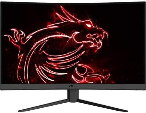 MSI Full HD Non-Glare 1ms 2560 x 1440 165Hz Refresh Rate 2K Resolution Free Sync 27″ Curved Gaming Monitor (Optix G27CQ4) – Black (Renewed)