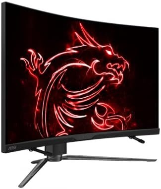 MSI MPG ARTYMIS 323CQR 32” WQHD 2K 2560×1440 165Hz FreeSync Premium 1000R Curved Gaming Monitor (Renewed) Black