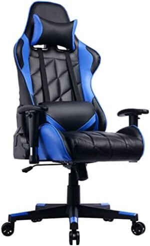 PRISP Gaming Chair with Reclining Backrest, Racing Style High Back Office Chair