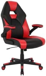 Realspace High-Back Gaming Chair, Red/Black