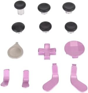 Replacement Thumbsticks for Xbox One Elite Controller Series 2, 12 in 1 Controller Paddles Thumbstick Accessories Replacement Accessory (P Urple)