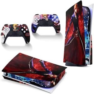 Skins for Playstation 5 Console and Controller Disc Version PS5 Accessory Stickers,PS5 Protectors Accessories Skins.